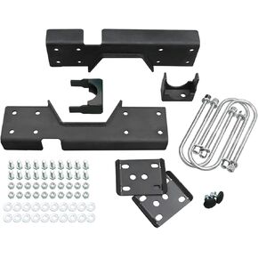 ELITEWILL Rear C-Notch Frame Repair Kit and 8" Rear Axle Drop Lowering Flip Kit Fit for Chevy Silverado C3500 1988-1998