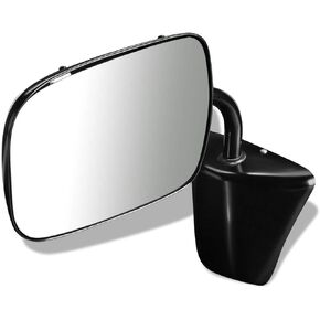 DNA Motoring OEM-MR-GM1320227-B 1Pc L or R Manual Side Door Mirror [Compatible with 73-96 Chevy/GMC SUV/Van/Truck]