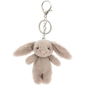 Cute Bunny Bag Charm, Kawaii Bunny Keychain 3.5" Inch Mini Rabbit Purse Charm Decoration for Women Girls