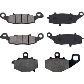 Motorcycle Front and Rear Brake Pads Replacement for Kawasaki EX650 Ninja 650R 2006-2016 ER650 2009-2010 KLE650 2007-2014 Z750 S ZR750 2005-2006 GPZ1100 ZX1100 1995-1997