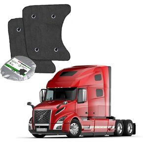 Semishade Side Window Sun Shown for Volvo VNL Semi -Truck - Fit Custom for Volvo VNL ، VNM ، VHT ، VNR (جميع السنوات)