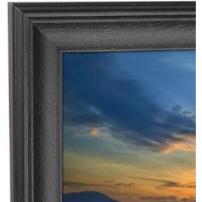 12x30 صورة إطار الصلبة الخشب السوداء الإطار 12x30 إطارات بانورامية خشبية سوداء للجدار بما في ذلك الأجهزة المعلقة (F23B1230)