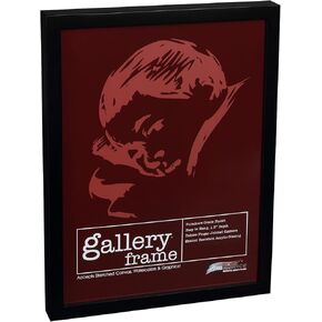 Ambiance Gallery Wood 1.5" Deep Picture Frames - 5x7" Black Wood Frame, Shatter-Resistant Acrylic Glazing & MDF Backing, Horizontal or Vertical Wall Display