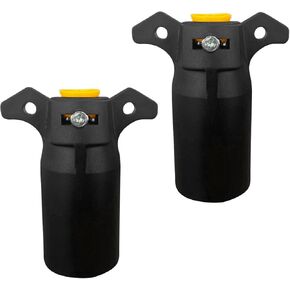 2PCS 12V 7 PIN TRAILER COMP CONCTURCER ، Hucky 7 Way Round RV Style Plate Plade Trailer Trailer Light Wiring Connector ، Presumper Trailer Towing Slop for RV Boat Trailer