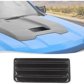Voodonala for Chevy Silverado ZR2 2022-2024 Hood Vent Trim Cover Compatible with Chevrolet Silverado ZR2 2022-2024(Carbon Fiber Black,ABS)