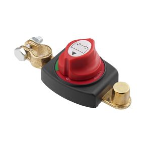 Battery Disconnect Switch, 275A Waterproof Battery Shut/Cut Off Switch 12-48V Top Post Battery Switch Marine Battery Cut Off Switch for Car Vehicle RV UTV and Boat