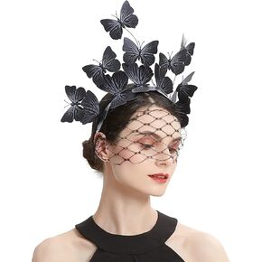 coucoland fascinators قبعة الحجاب حجاب رئيس الفراشة الفراشة
