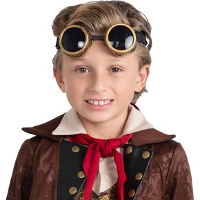 Dress Up America Steampunk Goggles for Kids - Vintage Victorian Gothic Glasses