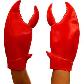 مخالب سرطان البحر العملاق العملاق Amor Golves Toy Costume Cosplay Props (مقاس واحد ، أحمر)
