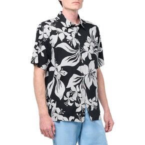 Quiksilver Men's Big Island Button أعلى منسوج أعلى