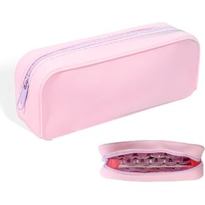 Daily Contact Lens Organizer case,Portable Storage Case for Disposable Daily Contact Lenses, Daily Contact Lens Case Organizer Storage up to 50 lenses (Pink)