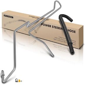 A-Premium Power Steering Return Line Hose Assembly Compatible with Chevrolet Corvette 2001-2004 with Tubed Cooler 2-PC Set