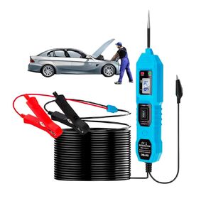Automotive Circuit Tester,6-24V Power Circuit Probe Tester Kit,Automotive Short Circuit Finder Electrical Tester,Overload Protection，Digital Display Short Circuit Finder for Continuity Testing（Blue）