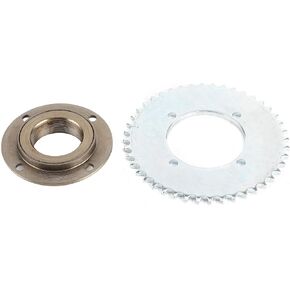 Aramox 78mm OD 4 Hole Toothless Flywheel + T8F 44T 54mm Rear Chain Sprocket for Mini Pocket Gas Scooter ATV