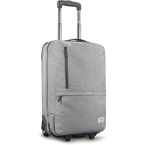 Solo New York 22 Int On Luggage - حقائب Softside للسفر ، كيس متداول بعجلات ، 2 عجلة منتصبة ، حجم محمل للطائرات ، مقبض تلسكوب للضغط - RE: علاج ، رمادي ، رمادي