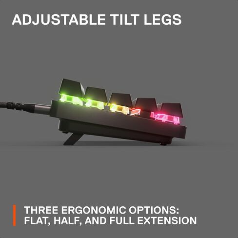 New SteelSeries Apex Pro TKL 2023 Ed.- World's Fastest Mechanical Gaming Keyboard - Adjustable Actuation - Esports Tenkeyless - OLED Screen - RGB - PBT Keycaps - USB-C,Black in Saudi Arabia