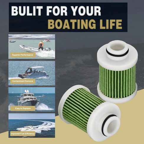 15412-92J00 2PCS Fuel Filters for Suzuki DF100 DF115 DF150AP DF200AP Boat Motor Engine 15412-92J01 in Saudi Arabia