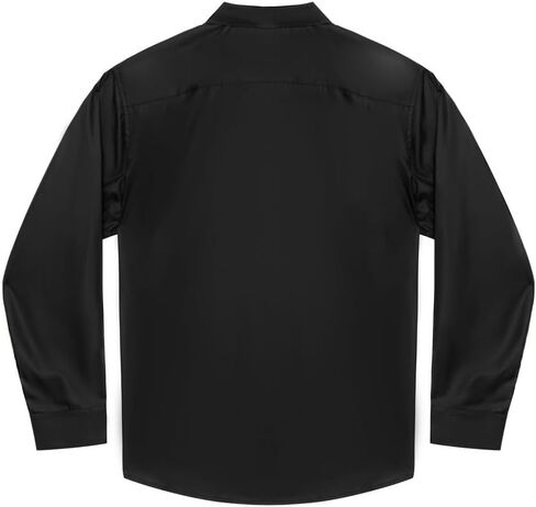 Double Pump Big and Tall Dress Shirts for Men Long Sleeve Business Casual Solid Button Down Shirts from XXL(T) to 6XL(T) in Saudi Arabia