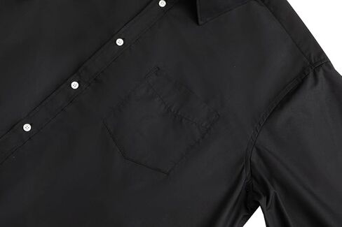 Double Pump Big and Tall Dress Shirts for Men Long Sleeve Business Casual Solid Button Down Shirts from XXL(T) to 6XL(T) in Saudi Arabia