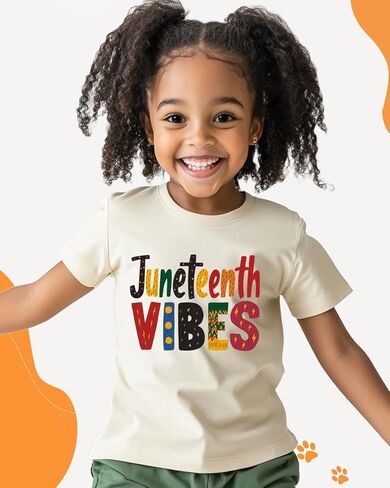 Juneteenth Shirt for Toddler Boys Girls Kids Freedom Day Shirts 1865 Black History Tee Tops, 2T-8Y in Saudi Arabia