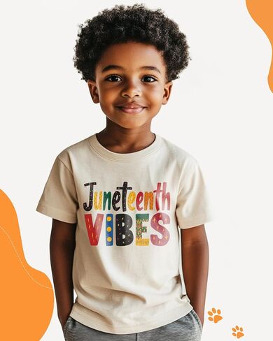 Juneteenth Shirt for Toddler Boys Girls Kids Freedom Day Shirts 1865 Black History Tee Tops, 2T-8Y in Saudi Arabia