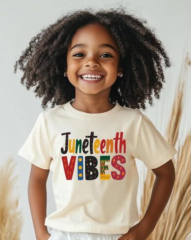 Juneteenth Shirt for Toddler Boys Girls Kids Freedom Day Shirts 1865 Black History Tee Tops, 2T-8Y in Saudi Arabia