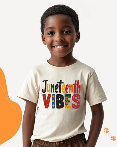 Juneteenth Shirt for Toddler Boys Girls Kids Freedom Day Shirts 1865 Black History Tee Tops, 2T-8Y in Saudi Arabia