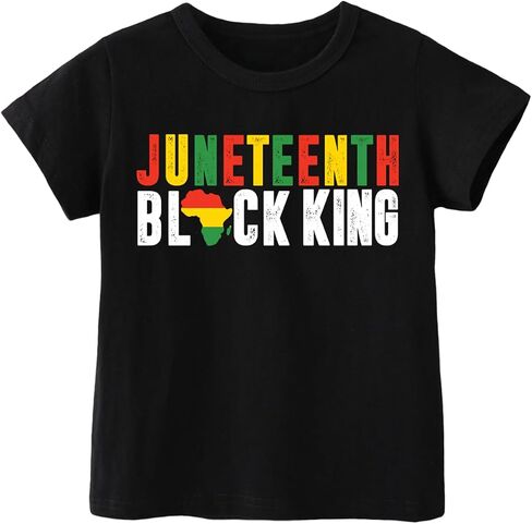 Juneteenth Shirt for Toddler Boys Girls Kids Freedom Day Shirts 1865 Black History Tee Tops, 2T-8Y in Saudi Arabia