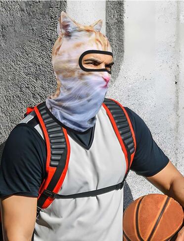 2PACK Cat Ski Mask 3D Cat Sheisty Balaclava with Ears Perfect for Skiing & Biking Music Festivals Parties in Saudi Arabia