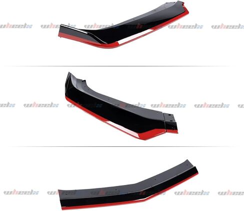 Front Lip Compatible with 2016-2024 Chevy Camaro LT LS RS SS, Red Line Air Dam Lower Chin Spoiler Splitter Fit for 16-24, Protection Body Kit (Matte Black) in Saudi Arabia
