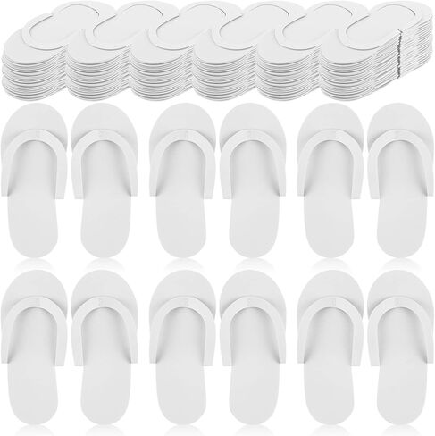 Geyoga 240 Pairs Disposable Pedicure Slippers Foam Disposable Slippers Spa Pedicure Sandals Multi Color Pedicure Flip Flops Pedicure Shoes for Women Girls Salon Nail Spa Pedicure in Saudi Arabia