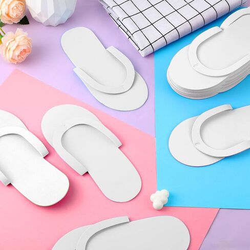 Geyoga 240 Pairs Disposable Pedicure Slippers Foam Disposable Slippers Spa Pedicure Sandals Multi Color Pedicure Flip Flops Pedicure Shoes for Women Girls Salon Nail Spa Pedicure in Saudi Arabia