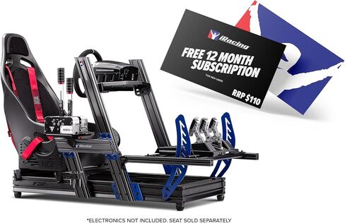 Next Level Racing F-GT Elite Formula and GT Aluminum Profile Simulator Cockpit iRacing Edition (NLR-E012) - PC in Saudi Arabia