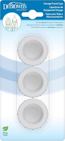 Dr. Brown’s Natural Flow® Storage/Travel Caps, Narrow 3 Count (Pack of 1) in Saudi Arabia