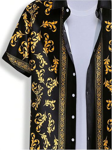 Men's 2 Piece Short Set Short Sleeve Button Down Shirts and Drawstring Waist Shorts Vacation Outfits in Saudi Arabia