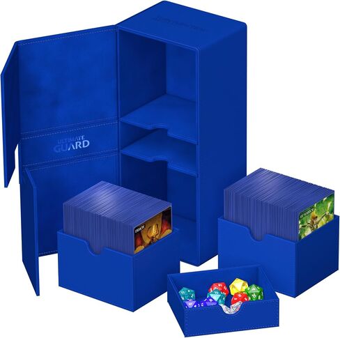 Ultimate Guard Twin Flip'n'Tray 266+ Blue Monocolor in Saudi Arabia