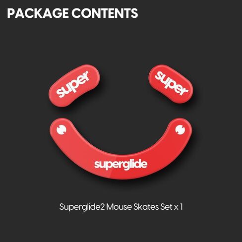 Superglide - Fastest and Smoothest Mouse Feet / Skates Made with Ultra Strong Flawless Glass Super Fast Smooth and Durable Sole for Razer Viper 8K / Viper [Green] in Saudi Arabia