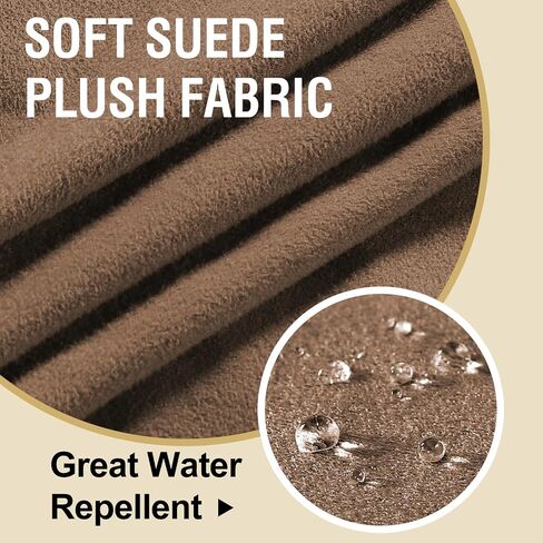H.VERSAILTEX Suede Stretch Couch Cushion Covers, Sofa Cushion Covers Replacement, Sectional Couch Seat Cover, Protector Slipcovers for Pets Washable (3 Piece Sofa Covers for 3 Cushion, Grey) in Saudi Arabia