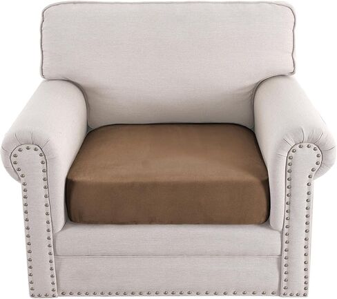 H.VERSAILTEX Suede Stretch Couch Cushion Covers, Sofa Cushion Covers Replacement, Sectional Couch Seat Cover, Protector Slipcovers for Pets Washable (3 Piece Sofa Covers for 3 Cushion, Grey) in Saudi Arabia