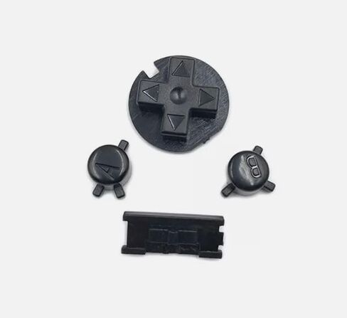 Plastic Power ON Off Buttons Keypads Replacement for Gameboy Color GBC Button A B Control Button D Pads (Black) in Kuwait
