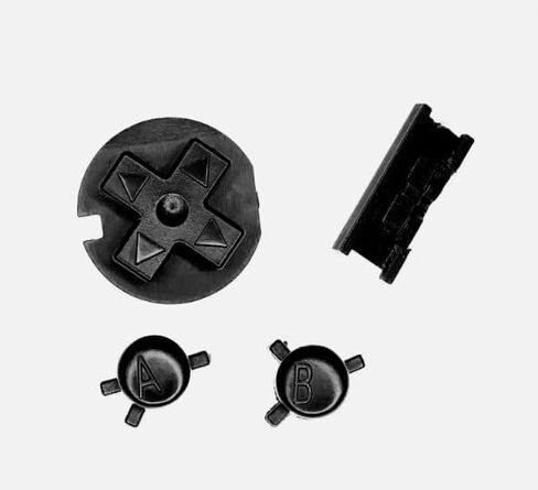 Plastic Power ON Off Buttons Keypads Replacement for Gameboy Color GBC Button A B Control Button D Pads (Black) in Kuwait