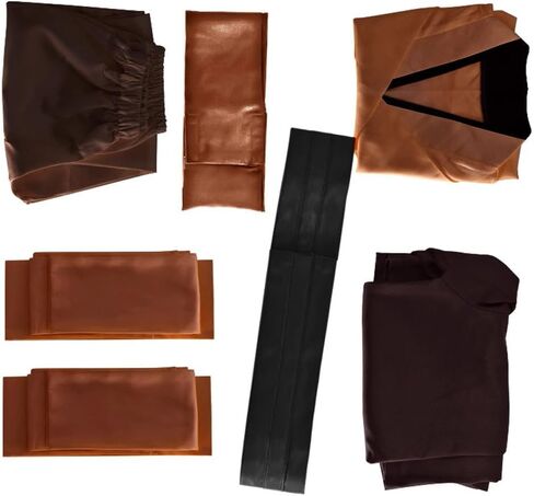 أطفال أزياء jedi رداء الأولاد Jedi Tunic Cloak Knight Costume Obi Wan Kenobi Halloween Outfit in Kuwait