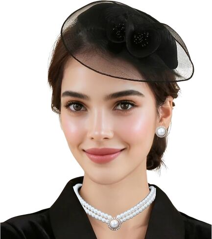 20s 50s Elegant Fascinator Hats Derby Hats Women Tea Party Bridal Wedding Halloween Church Cocktail in Saudi Arabia