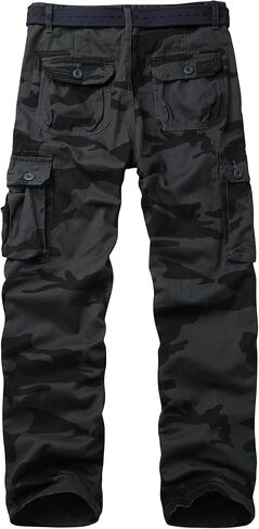 Men's Cargo Pants Cotton Ripstop Outdoor Casual Hiking Work Pants with Multi Pockets(No Belt) in Kuwait