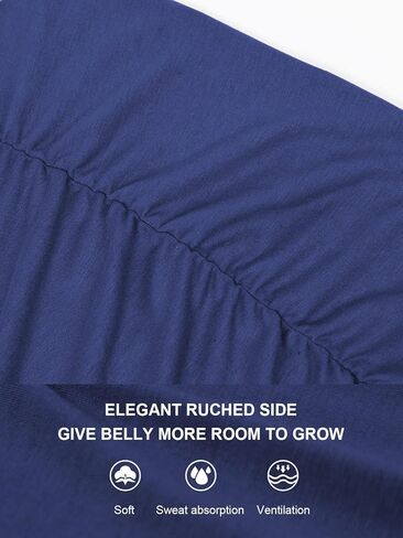 فستان Liu & Qu للسيدات بدون أكمام للحمل من الجانب مكشكش للارتداء اليومي أو حمام الطفل in Kuwait