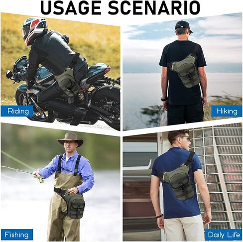 Leg Bag for Men and Women Motorcycle Waist Thigh Bag Bicycle Leg Pack Tactical Military Drop Leg Pack Pouch (Black) in Saudi Arabia