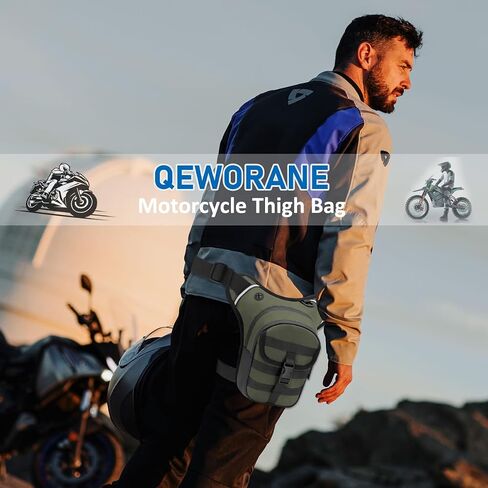 Leg Bag for Men and Women Motorcycle Waist Thigh Bag Bicycle Leg Pack Tactical Military Drop Leg Pack Pouch (Black) in Saudi Arabia