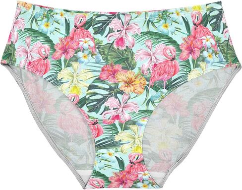 Women's Stylish Pattern Sexy Girls Underwear Soft Breathable High Waist Brief Stretchy Bikini Panties in Saudi Arabia