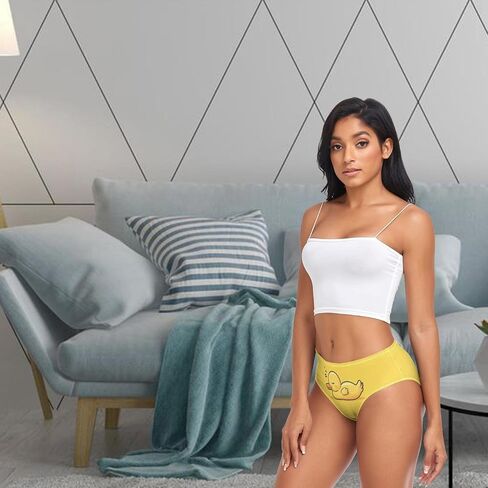 Women's Stylish Pattern Sexy Girls Underwear Soft Breathable High Waist Brief Stretchy Bikini Panties in Saudi Arabia