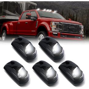 Led Cab Roof Top Marker Lights Clearance Running Lamps for 2017-2022 Ford F250 F350 F450 F550 Super Duty Pickup Trucks, Smoked Black 5PCS
